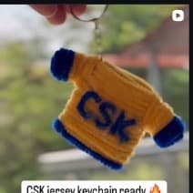 CSK #7 Dhoni Helicopter Jersey Keychain