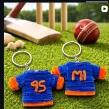 MI #45 Rohit Bleed Blue Jersey Keychain