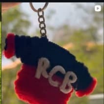 RCB Virat King Jersey Keychain